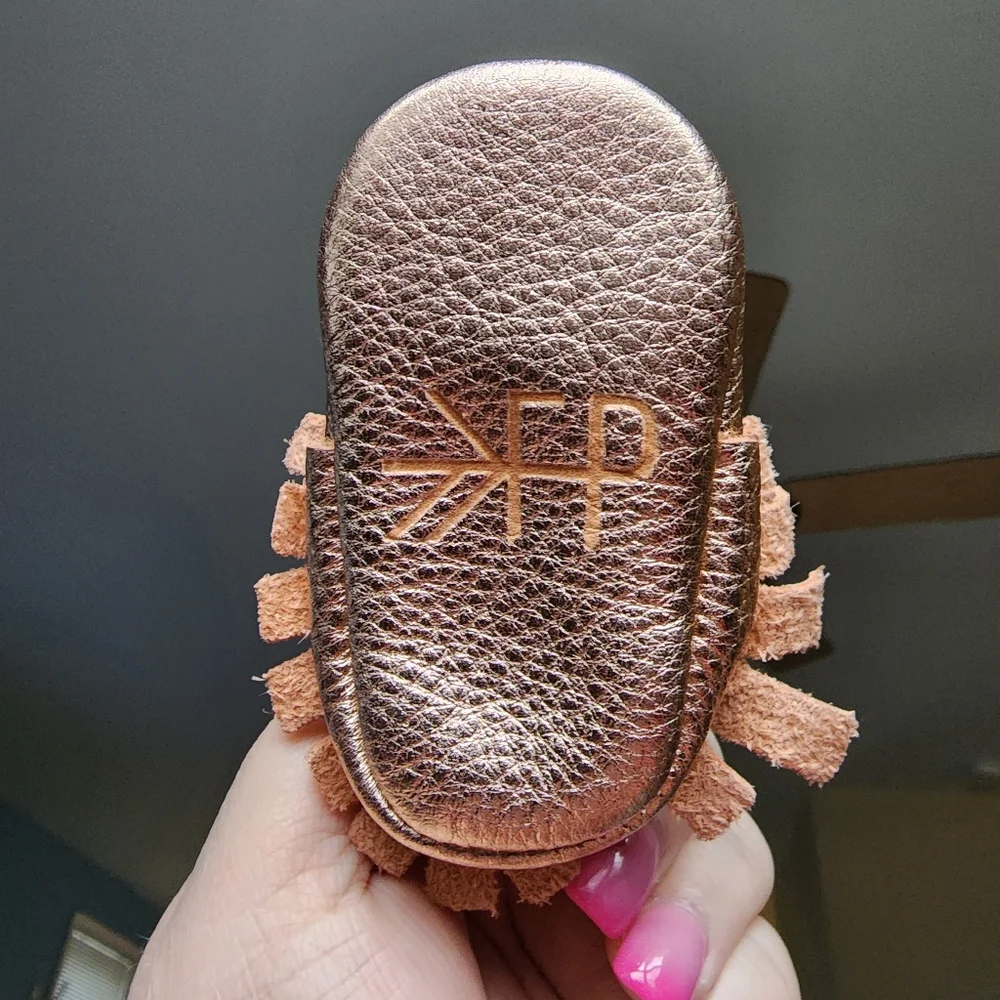 Freshly Picked Rose Gold Moccasins